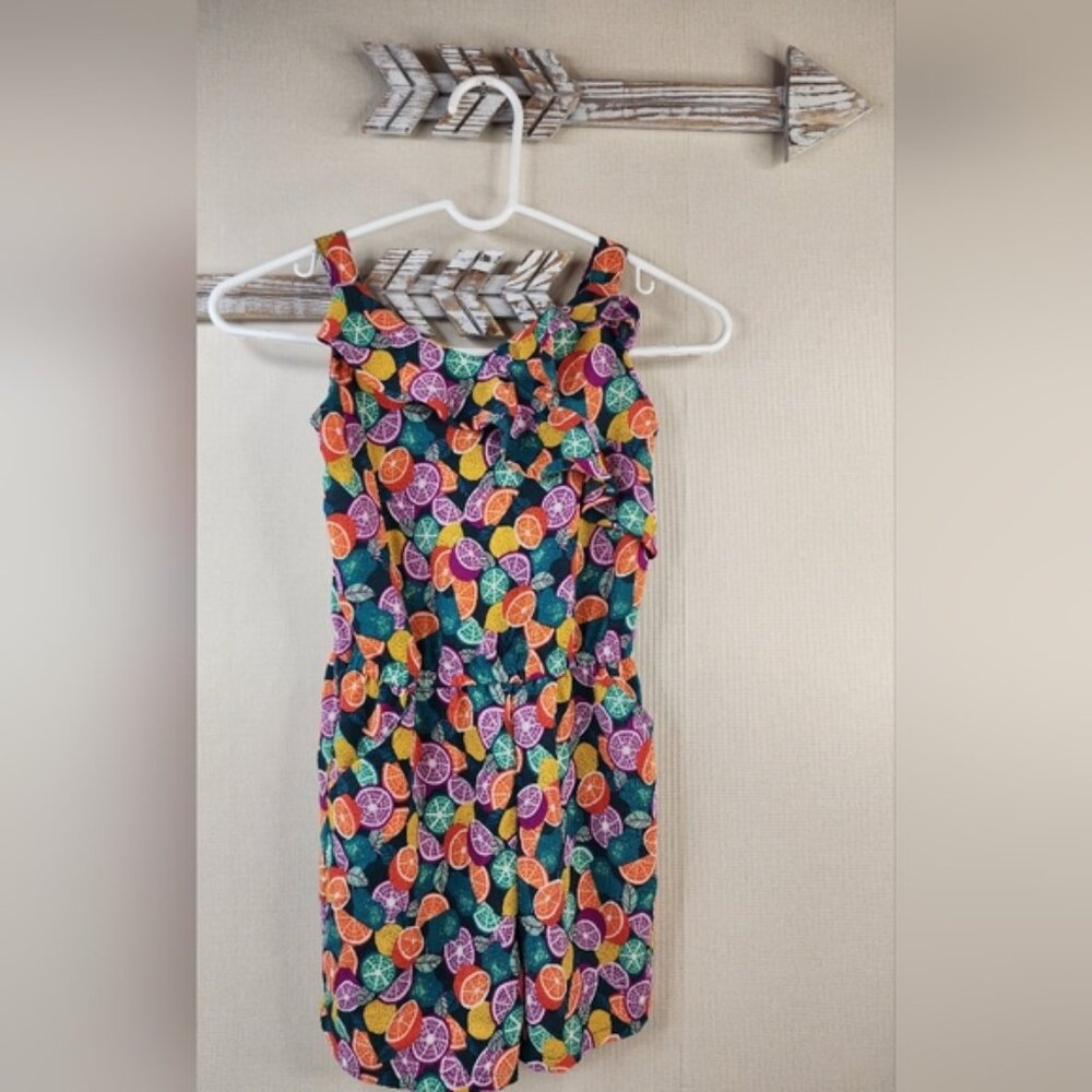 Girls 7/8 Wonder Nation Citrus Print Romper